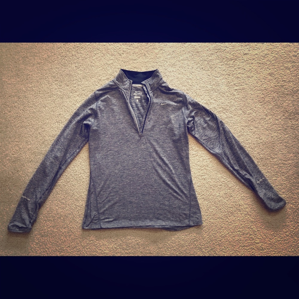 Nike dri-fit pullover long sleeve shirt